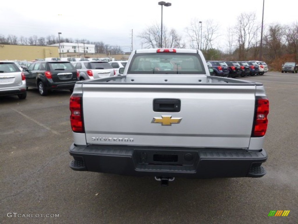 2014 Silverado 1500 WT Regular Cab 4x4 - Silver Ice Metallic / Jet Black/Dark Ash photo #6