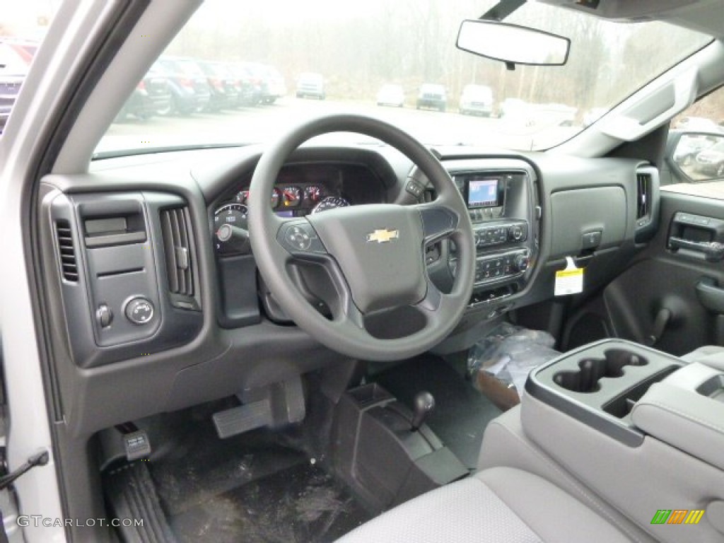 2014 Silverado 1500 WT Regular Cab 4x4 - Silver Ice Metallic / Jet Black/Dark Ash photo #11