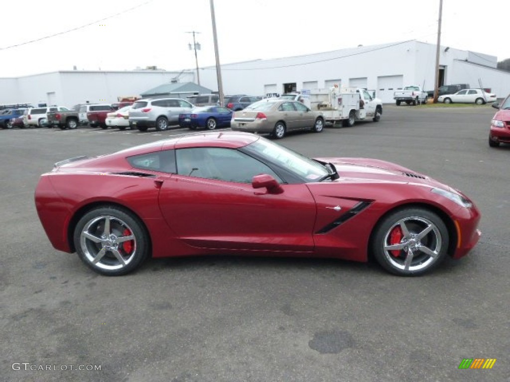 2014 Corvette Stingray Coupe - Crystal Red Tintcoat / Kalahari photo #4