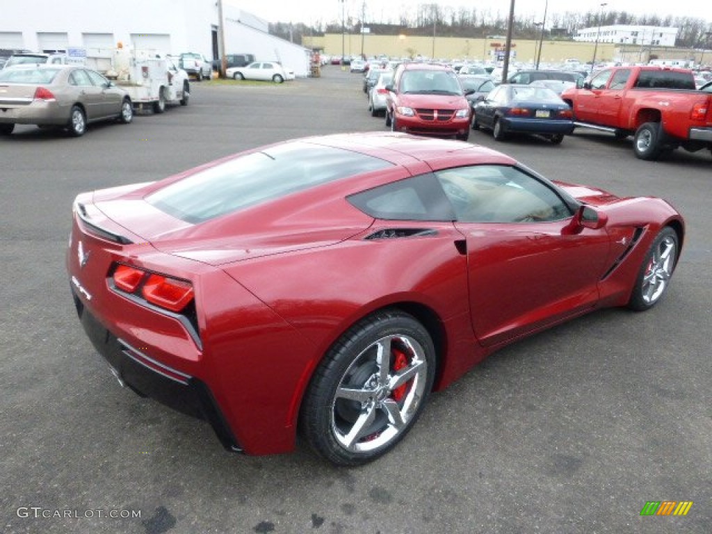 2014 Corvette Stingray Coupe - Crystal Red Tintcoat / Kalahari photo #5