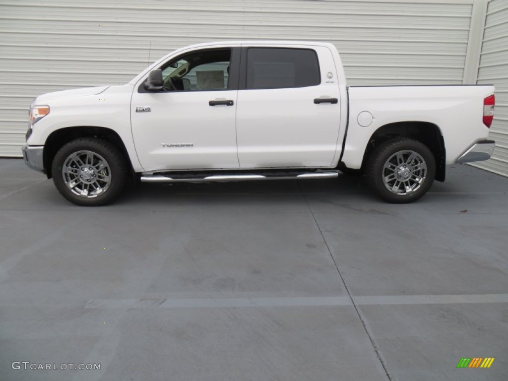 2014 Tundra SR5 Crewmax - Super White / Sand Beige photo #6