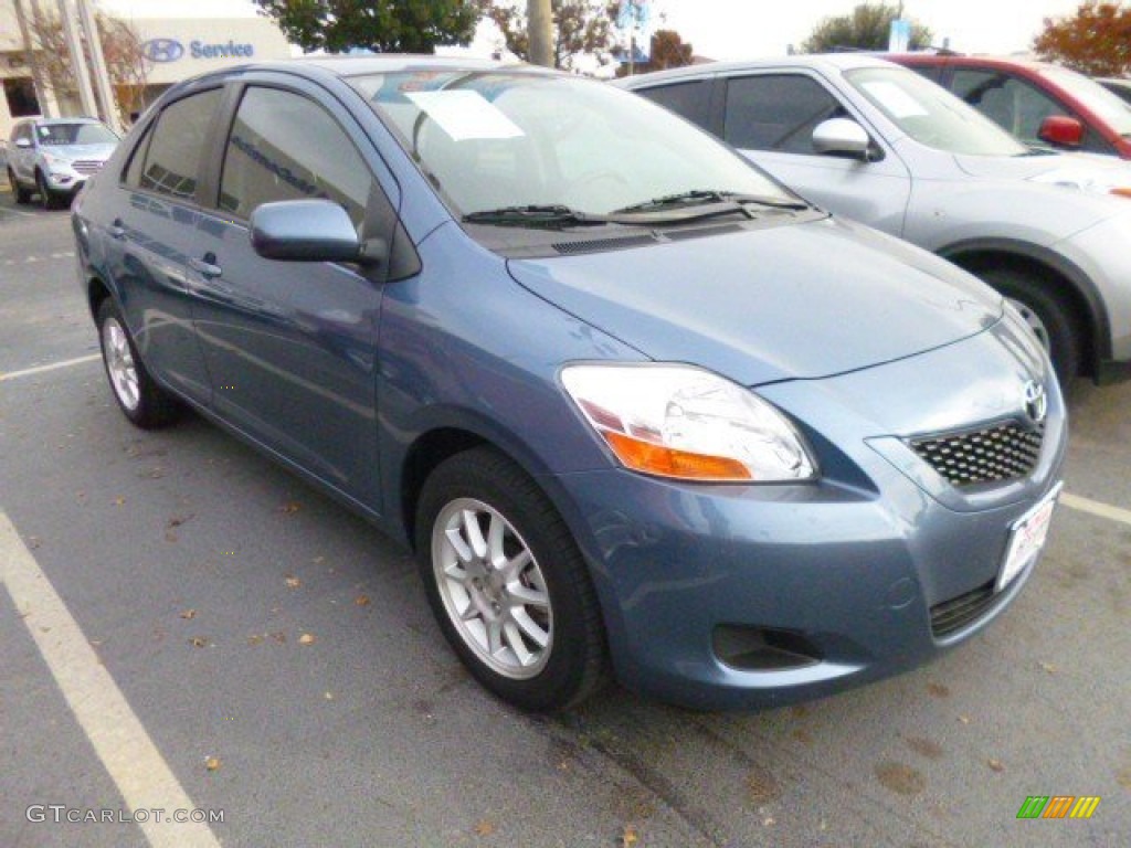2009 Yaris Sedan - Pacific Blue Metallic / Dark Charcoal photo #3