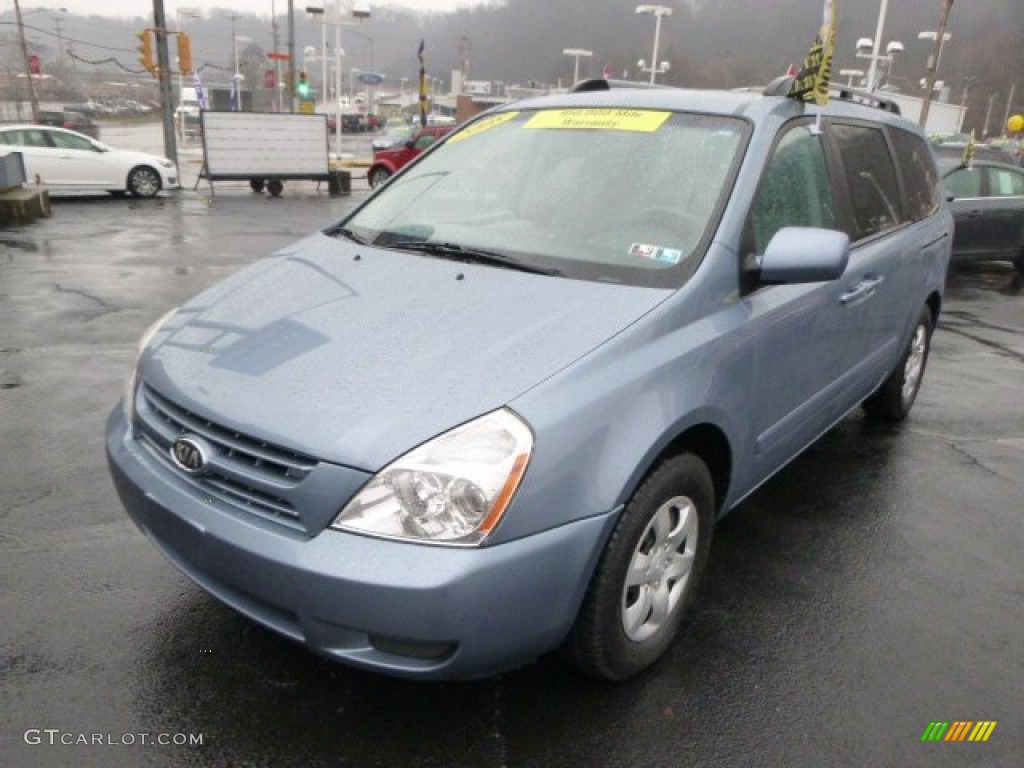 2008 Sedona LX - Glacier Blue Metallic / Gray photo #4