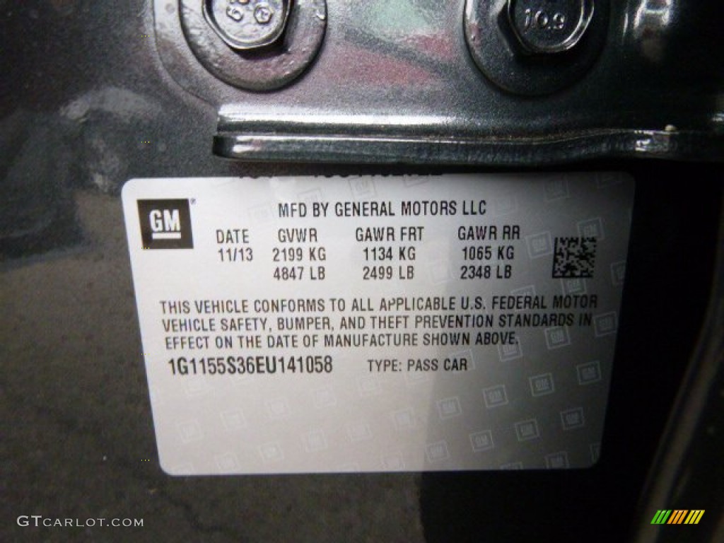 2014 Impala LTZ - Ashen Gray Metallic / Jet Black/Dark Titanium photo #20