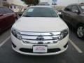 2011 White Suede Ford Fusion S  photo #2