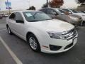 2011 White Suede Ford Fusion S  photo #3