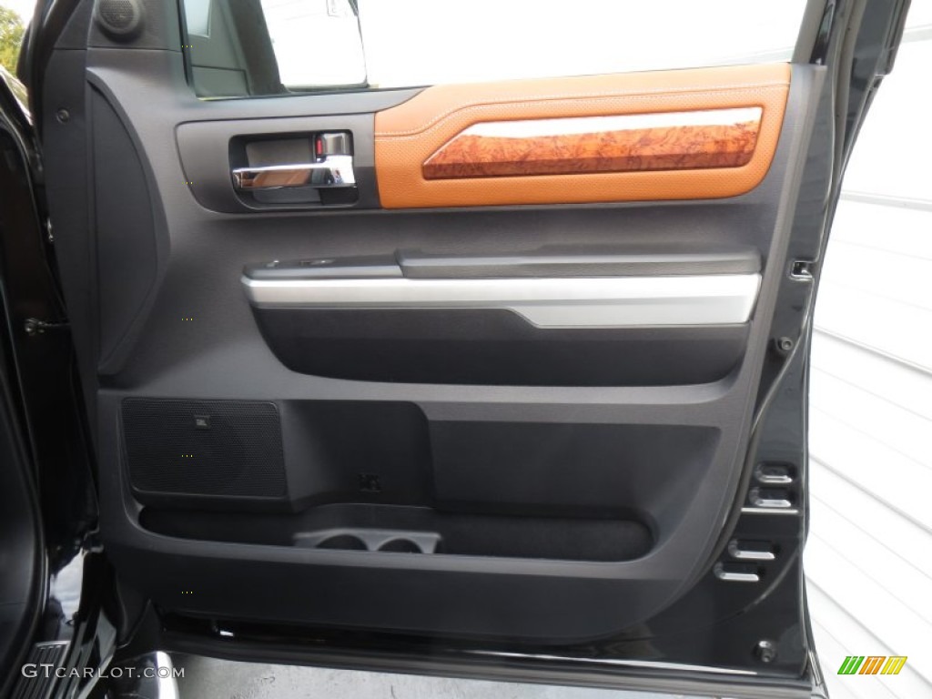 2014 Toyota Tundra 1794 Edition Crewmax 1794 Edition Premium Brown Door Panel Photo #88545064