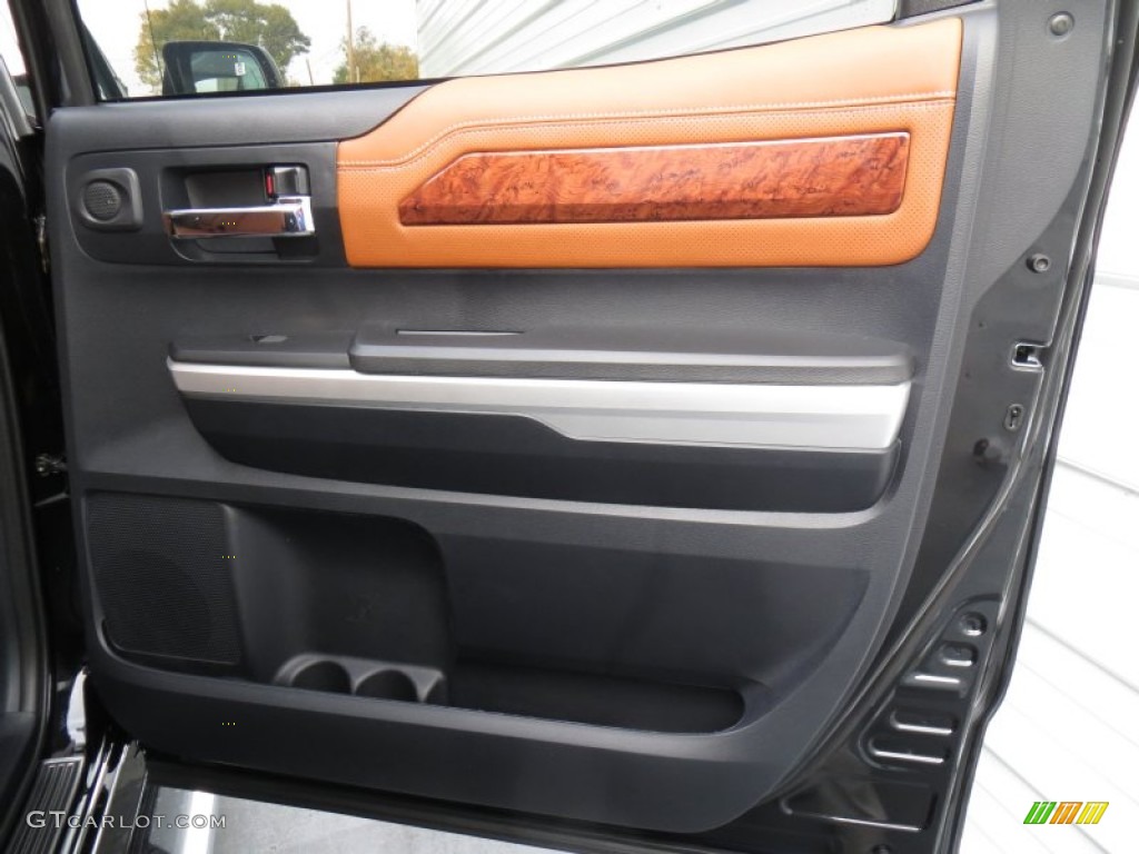 2014 Toyota Tundra 1794 Edition Crewmax 1794 Edition Premium Brown Door Panel Photo #88545137