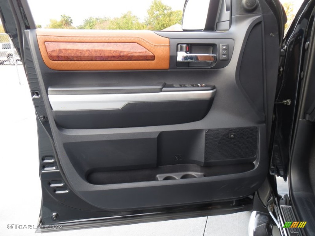 2014 Toyota Tundra 1794 Edition Crewmax 1794 Edition Premium Brown Door Panel Photo #88545185