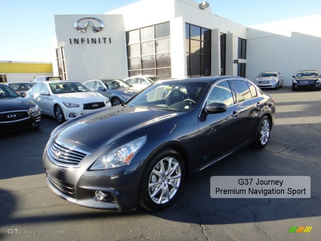 2010 G 37 Journey Sedan - Blue Slate / Graphite photo #1