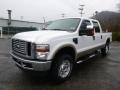Oxford White - F250 Super Duty Lariat Crew Cab 4x4 Photo No. 4