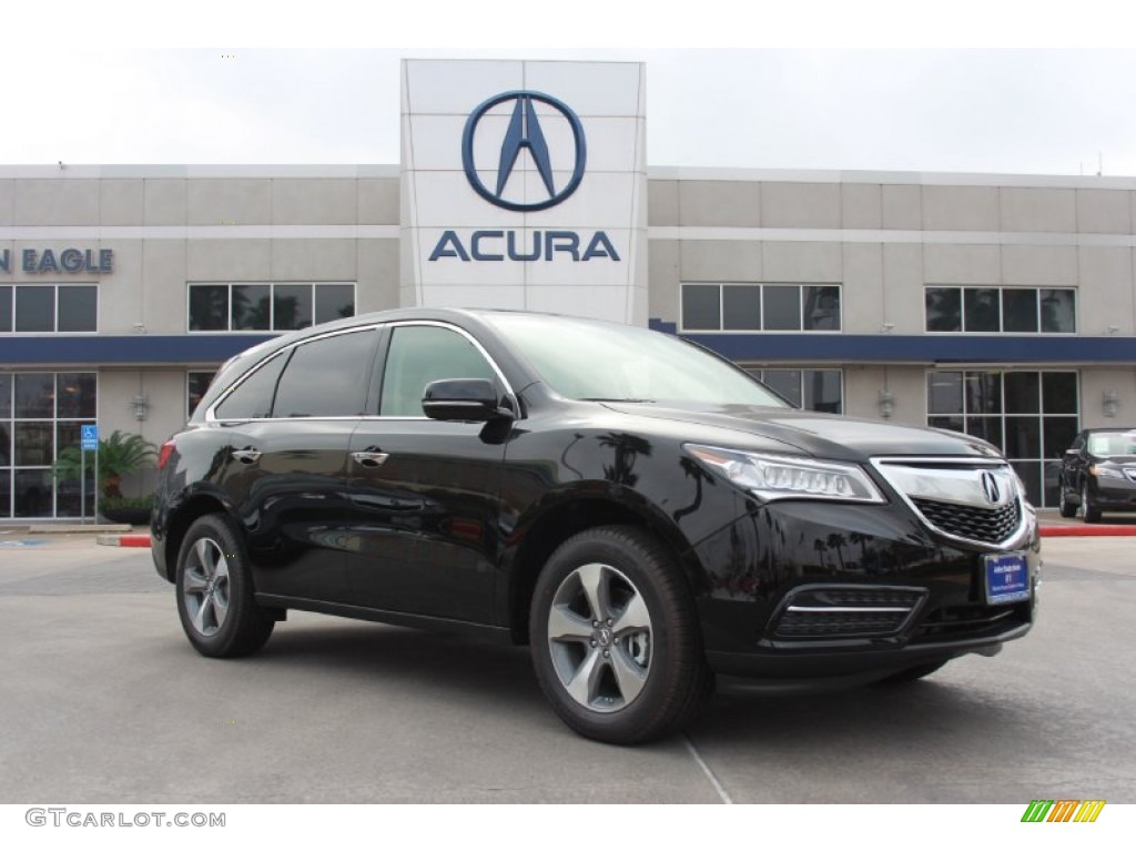 2014 MDX SH-AWD - Crystal Black Pearl / Parchment photo #1