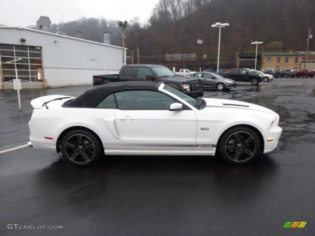 2013 Mustang GT/CS California Special Convertible - Performance White / California Special Charcoal Black/Miko-suede Inserts photo #1