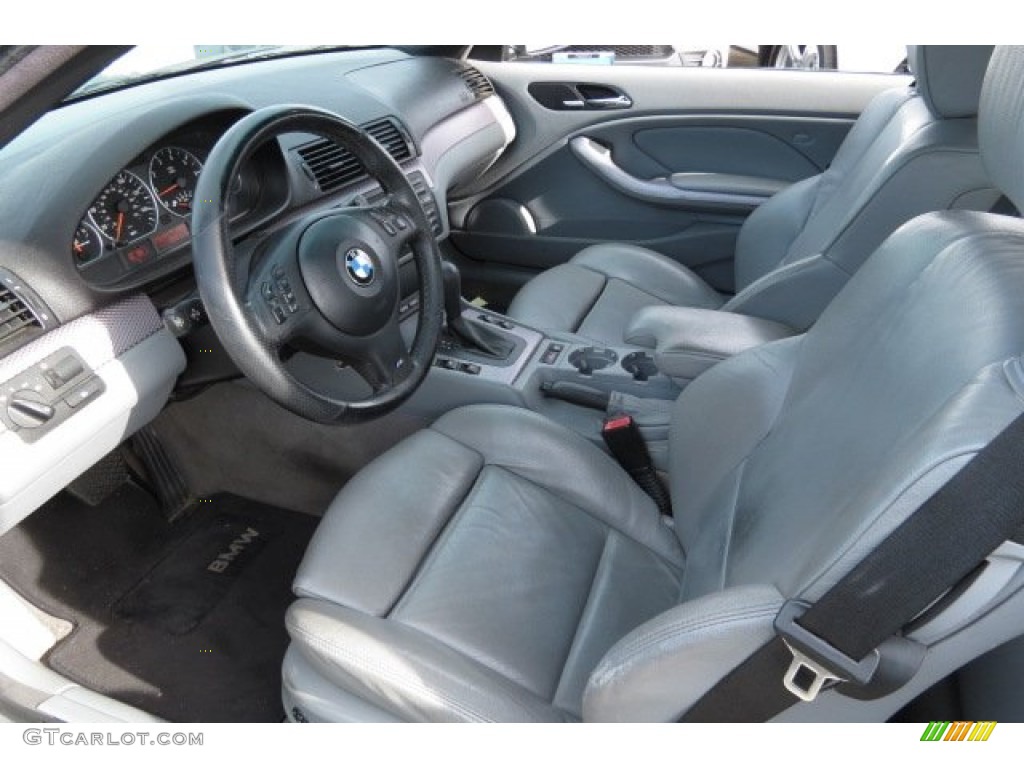 Grey Interior 2005 BMW 3 Series 330i Convertible Photo #88547801