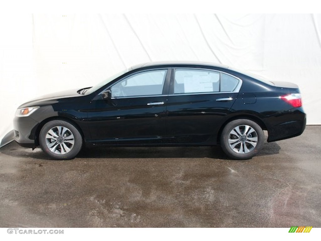 2014 Accord LX Sedan - Crystal Black Pearl / Black photo #4