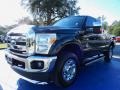 2012 Tuxedo Black Metallic Ford F250 Super Duty XLT SuperCab 4x4  photo #1