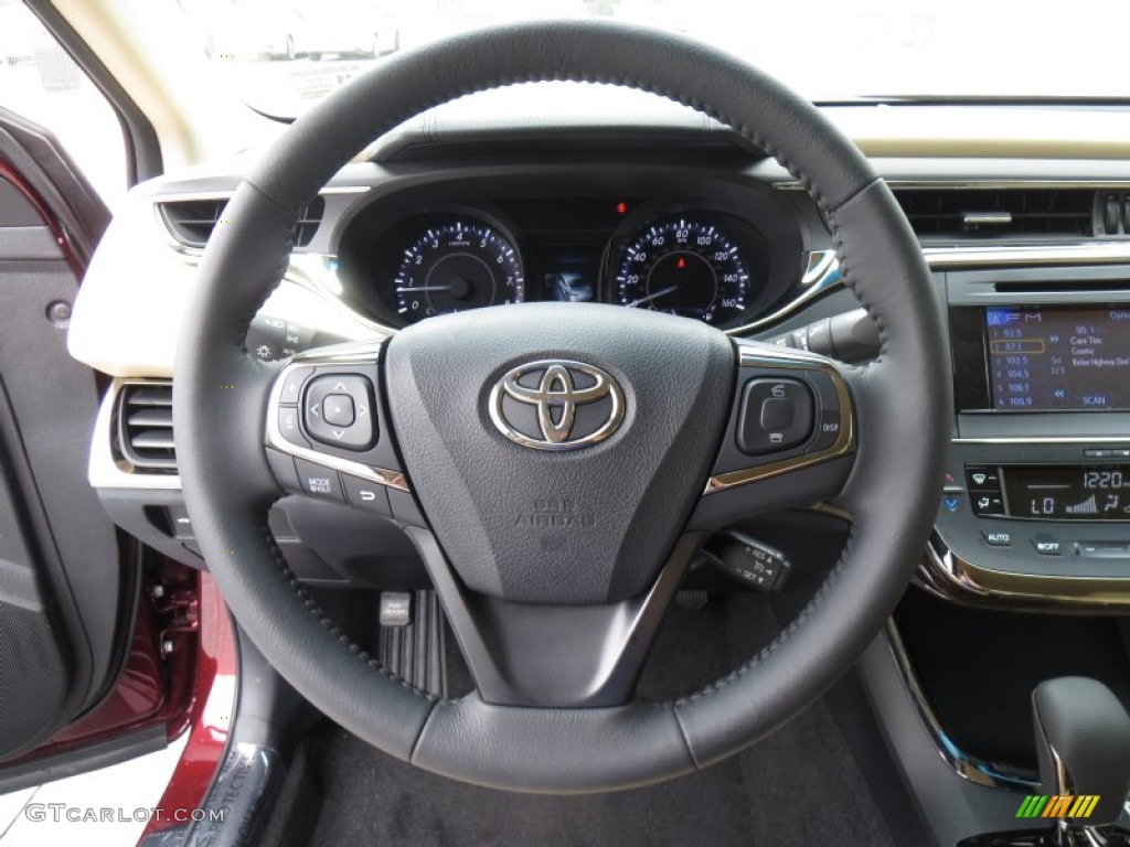 2014 Toyota Avalon XLE Almond Steering Wheel Photo #88550774