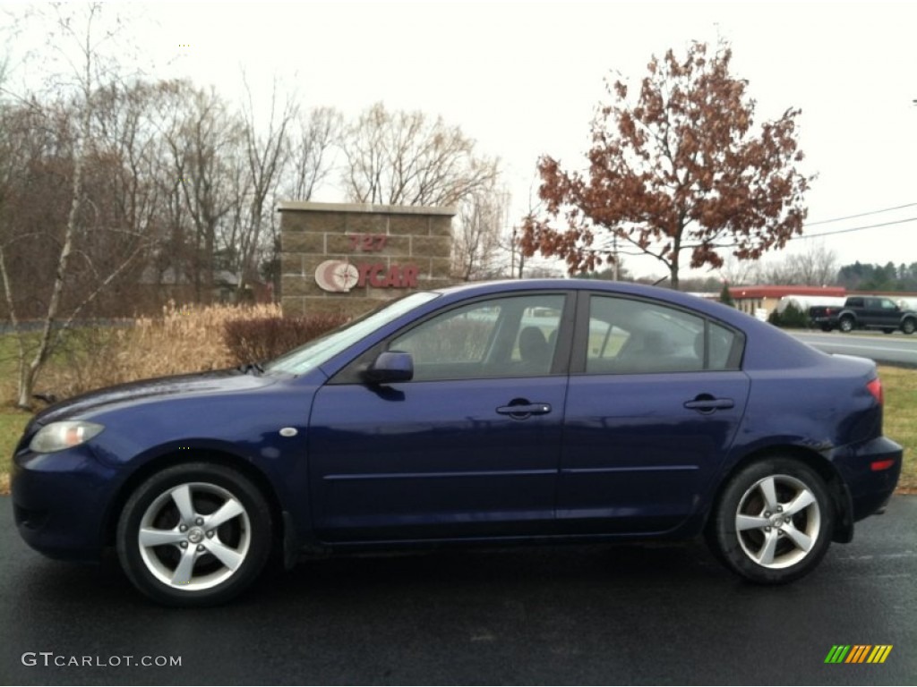 2005 MAZDA3 i Sedan - Strato Blue Mica / Black photo #1