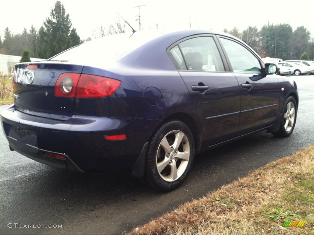 2005 MAZDA3 i Sedan - Strato Blue Mica / Black photo #6
