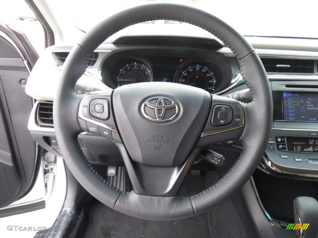 2014 Toyota Avalon XLE Light Gray Steering Wheel Photo #88551650