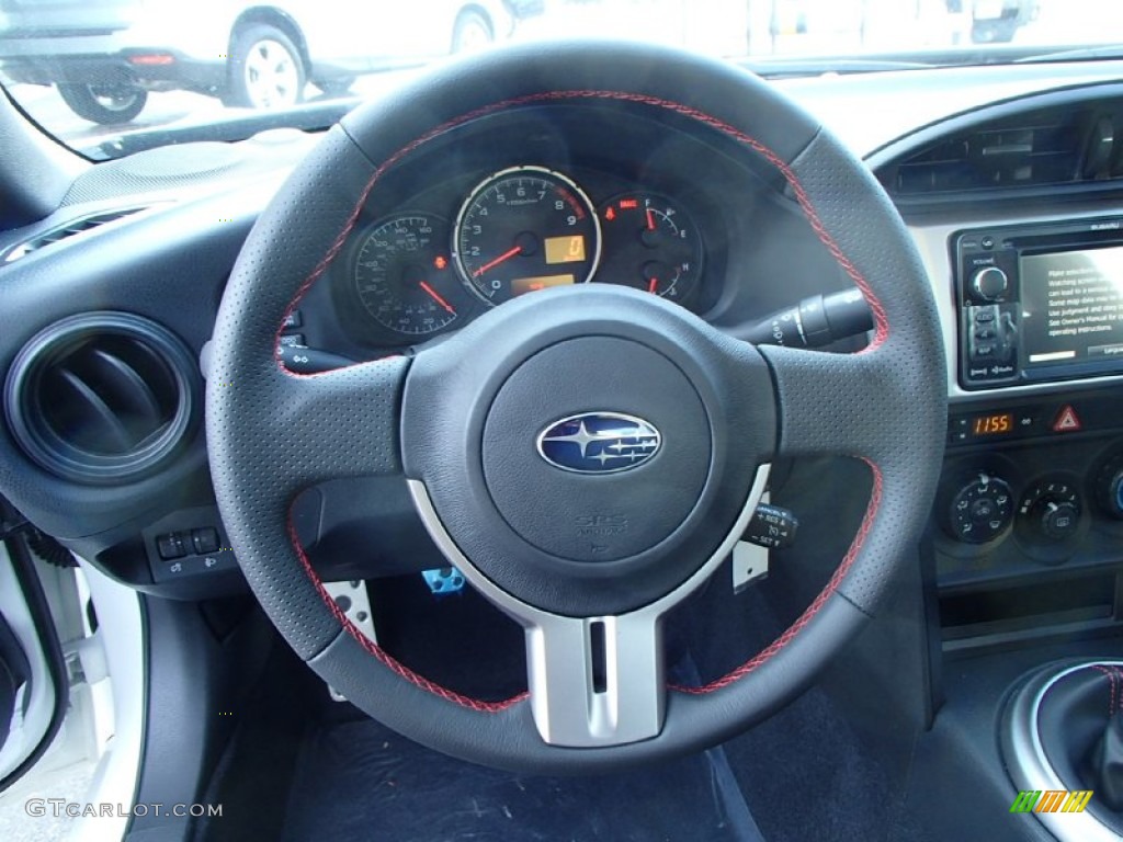 2014 Subaru BRZ Premium Black Steering Wheel Photo #88552541