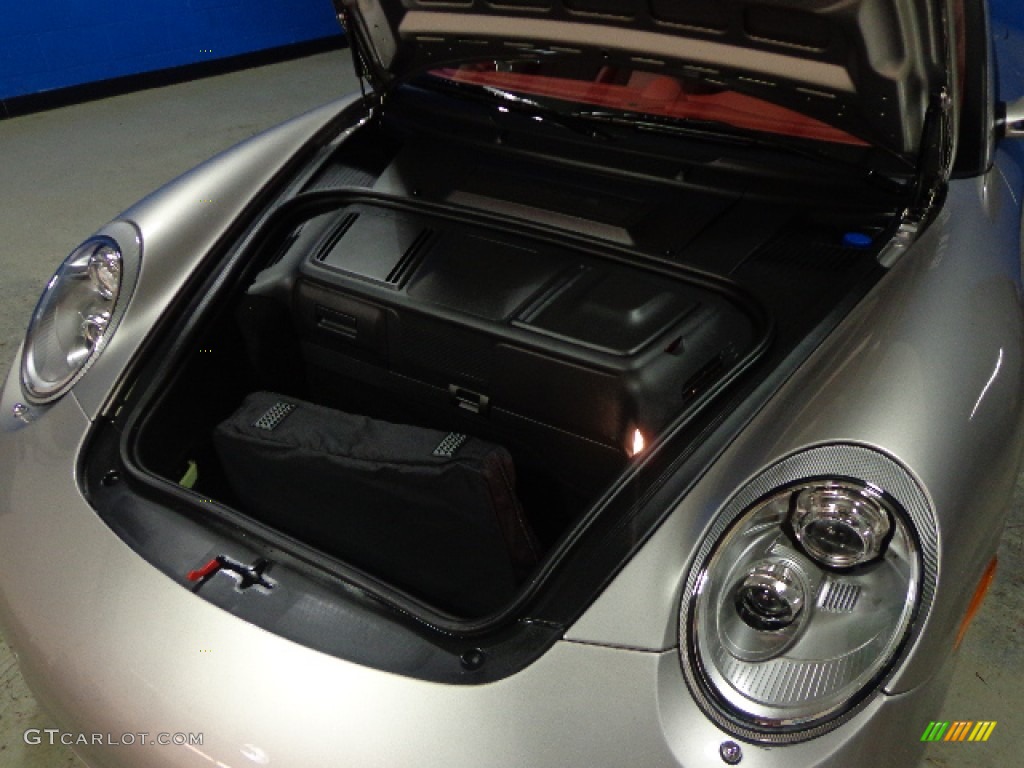 2012 911 Carrera GTS Cabriolet - Platinum Silver Metallic / Carrera Red Natural Leather photo #15