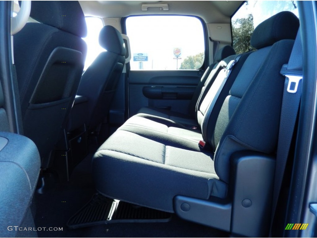 2013 Sierra 1500 SLE Crew Cab 4x4 - Steel Gray Metallic / Ebony photo #16