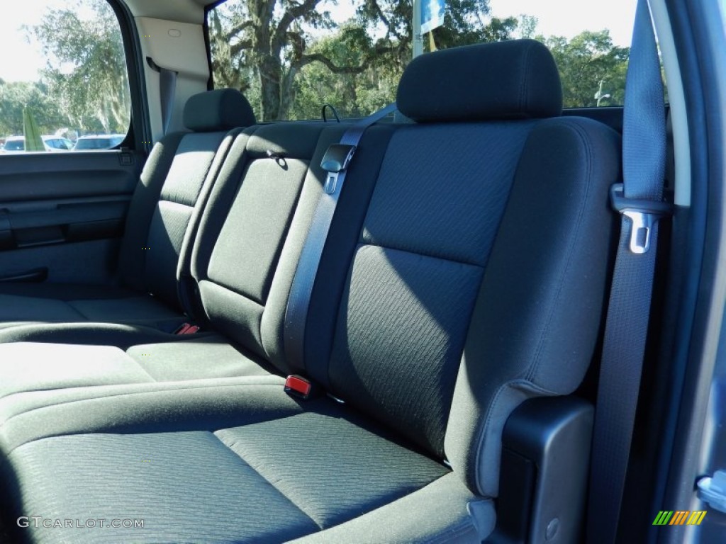 2013 Sierra 1500 SLE Crew Cab 4x4 - Steel Gray Metallic / Ebony photo #17