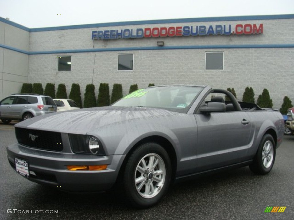 2007 Mustang V6 Premium Convertible - Tungsten Grey Metallic / Dark Charcoal photo #1