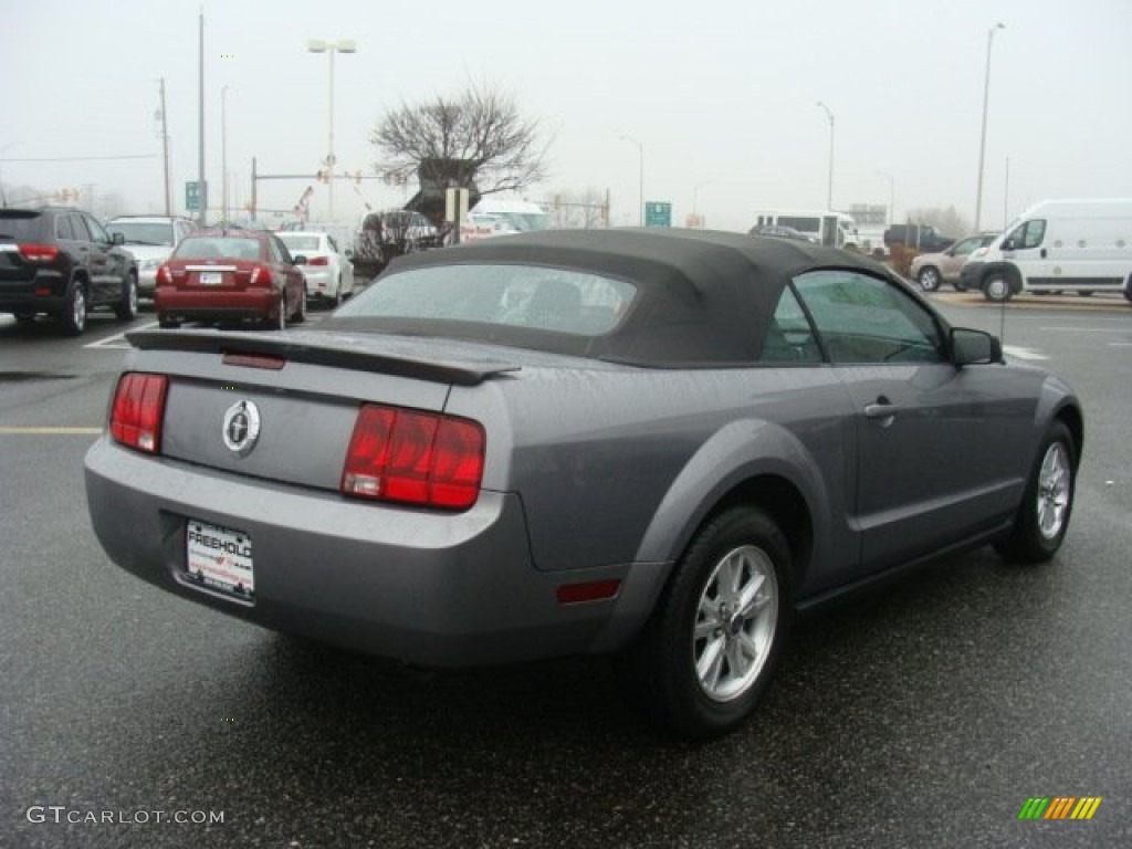 2007 Mustang V6 Premium Convertible - Tungsten Grey Metallic / Dark Charcoal photo #6
