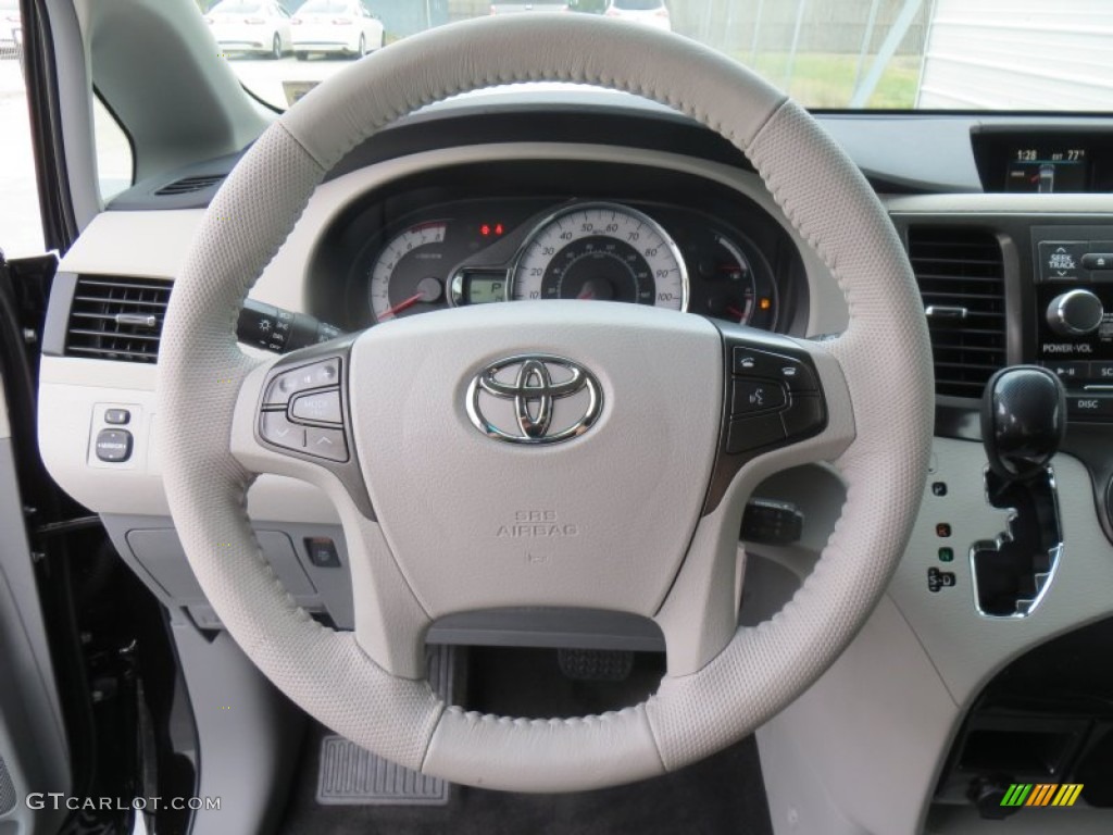 2014 Toyota Sienna SE Dark Charcoal Steering Wheel Photo #88555010