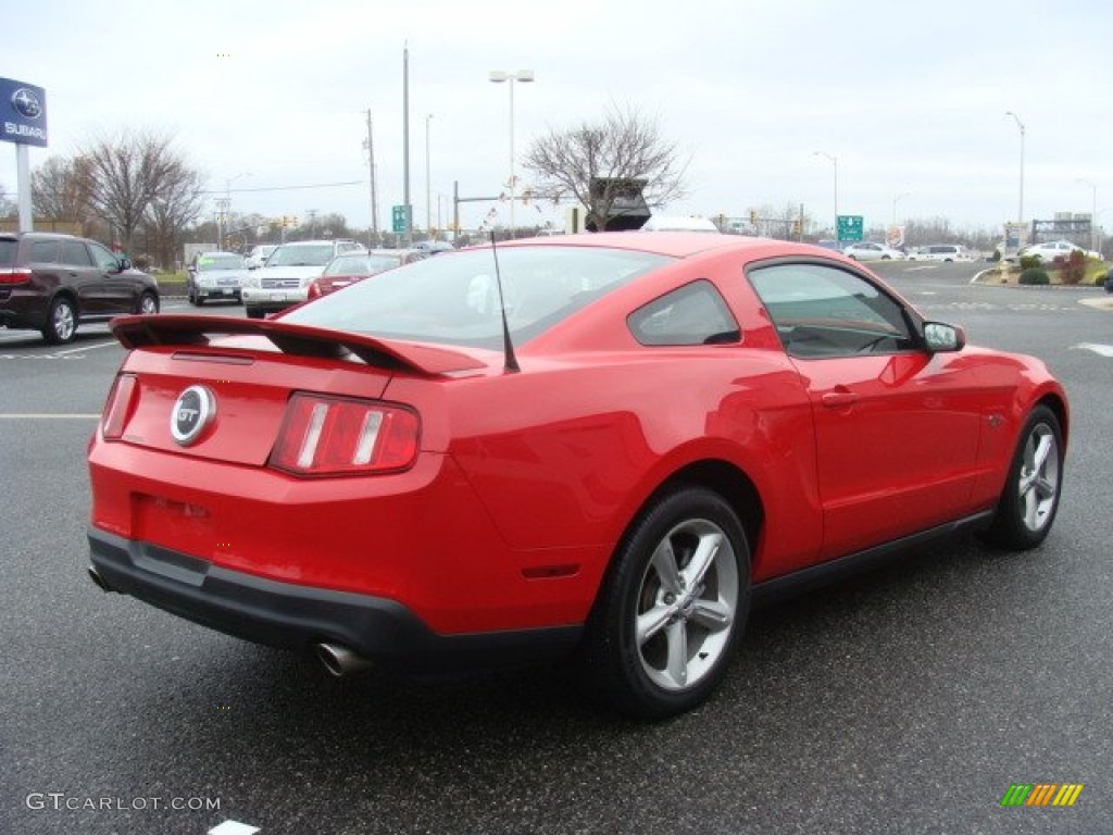 2010 Mustang GT Premium Coupe - Torch Red / Brick Red photo #4