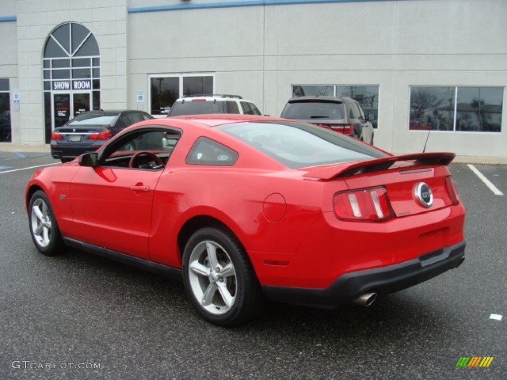 2010 Mustang GT Premium Coupe - Torch Red / Brick Red photo #7