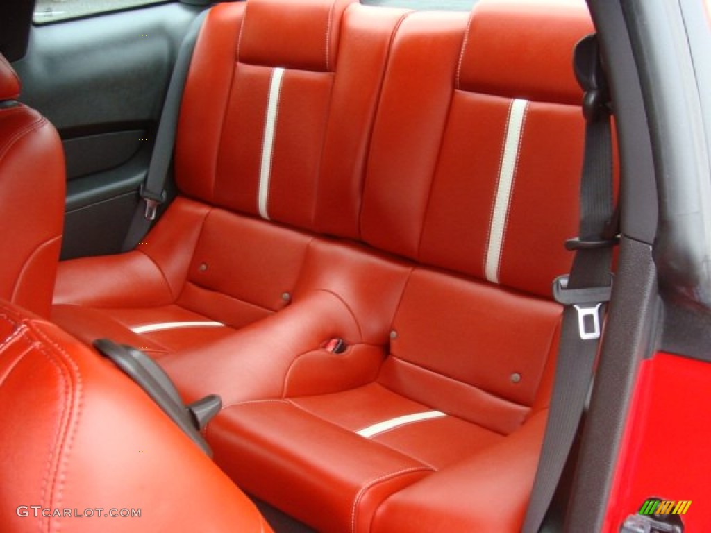 Brick Red Interior 2010 Ford Mustang GT Premium Coupe Photo #88555838