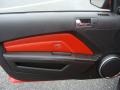 Brick Red 2010 Ford Mustang GT Premium Coupe Door Panel
