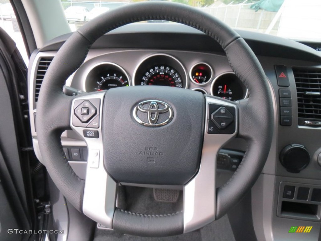 2014 Toyota Sequoia Limited Graphite Steering Wheel Photo #88555902
