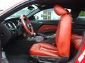  2010 Mustang GT Premium Coupe Brick Red Interior