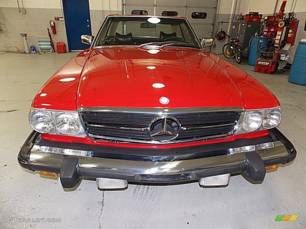 1977 SL Class 450 SL roadster - Signal Red / Black photo #4