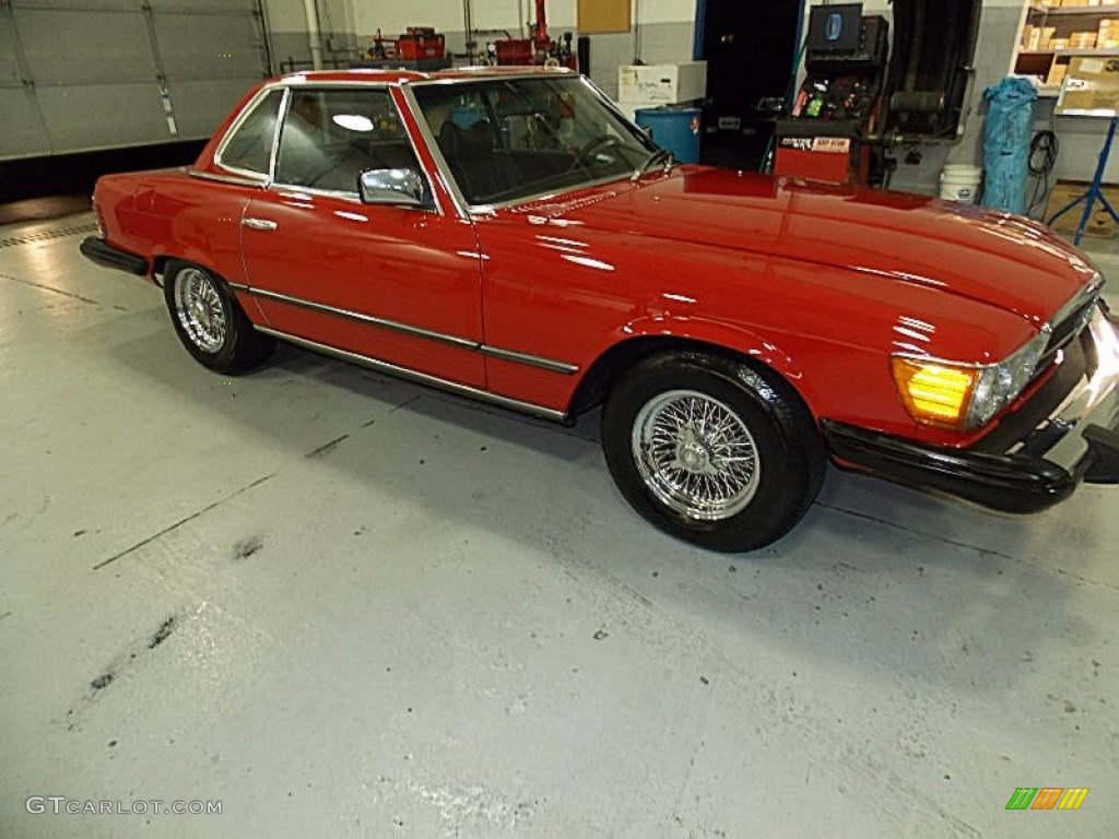 1977 SL Class 450 SL roadster - Signal Red / Black photo #6