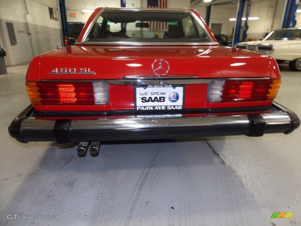 1977 SL Class 450 SL roadster - Signal Red / Black photo #7