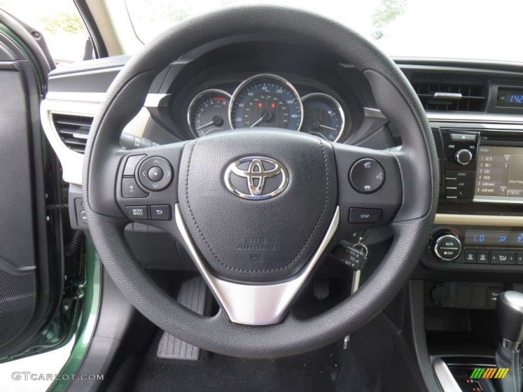2014 Toyota Corolla LE Ivory Steering Wheel Photo #88557329