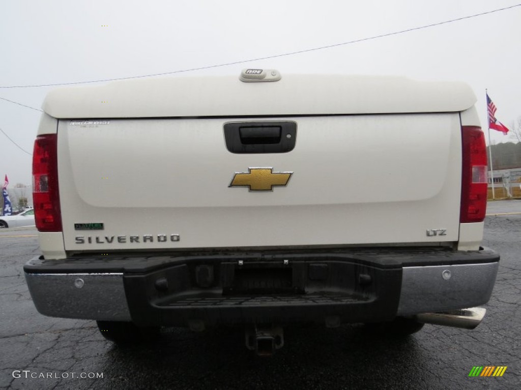 2011 Silverado 1500 LTZ Crew Cab - White Diamond Tricoat / Dark Cashmere/Light Cashmere photo #6