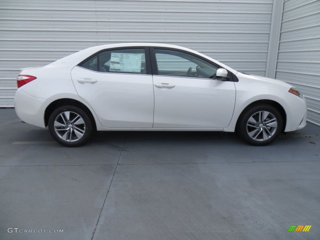 2014 Corolla LE Eco - Blizzard Pearl White / Ivory photo #3