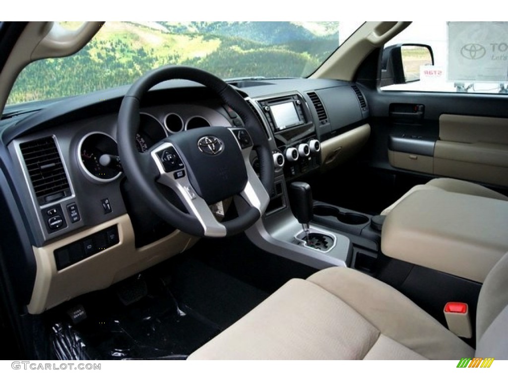 Sand Beige Interior 2014 Toyota Sequoia SR5 4x4 Photo #88558322