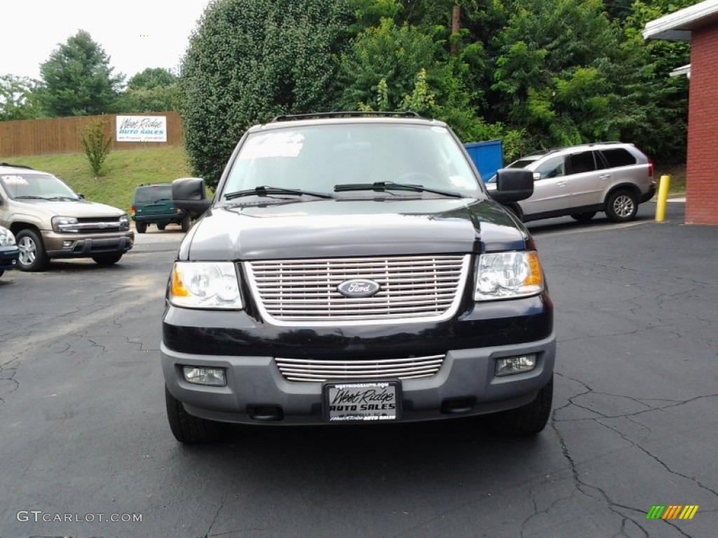2003 Expedition XLT 4x4 - Black Clearcoat / Flint Grey photo #1