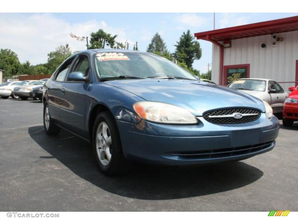 2002 Taurus SE - Blue Metallic / Medium Graphite photo #2