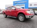 2012 Race Red Ford F150 Lariat SuperCrew 4x4  photo #1