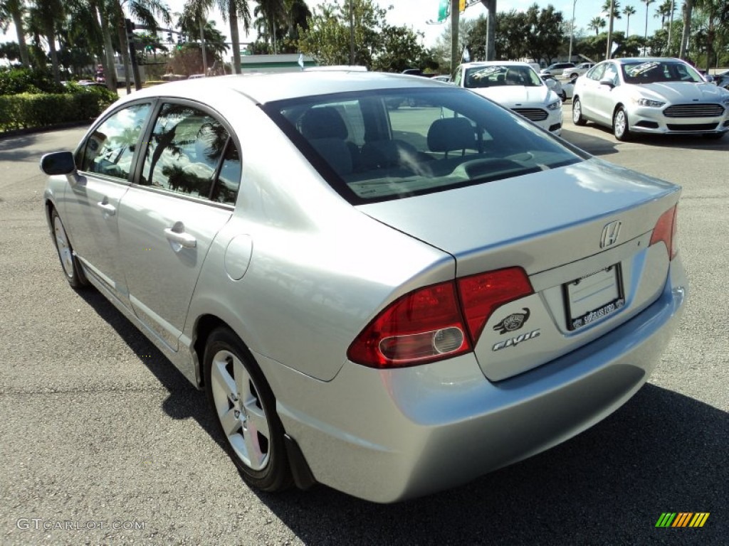 2007 Civic EX Sedan - Alabaster Silver Metallic / Gray photo #9