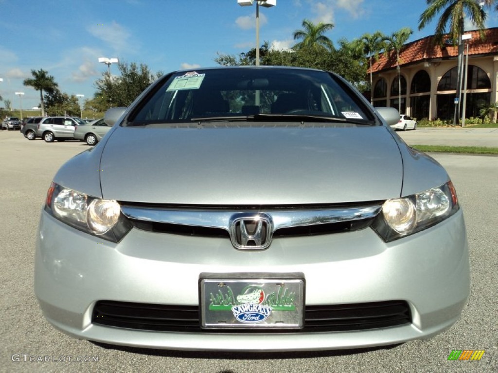 2007 Civic EX Sedan - Alabaster Silver Metallic / Gray photo #15