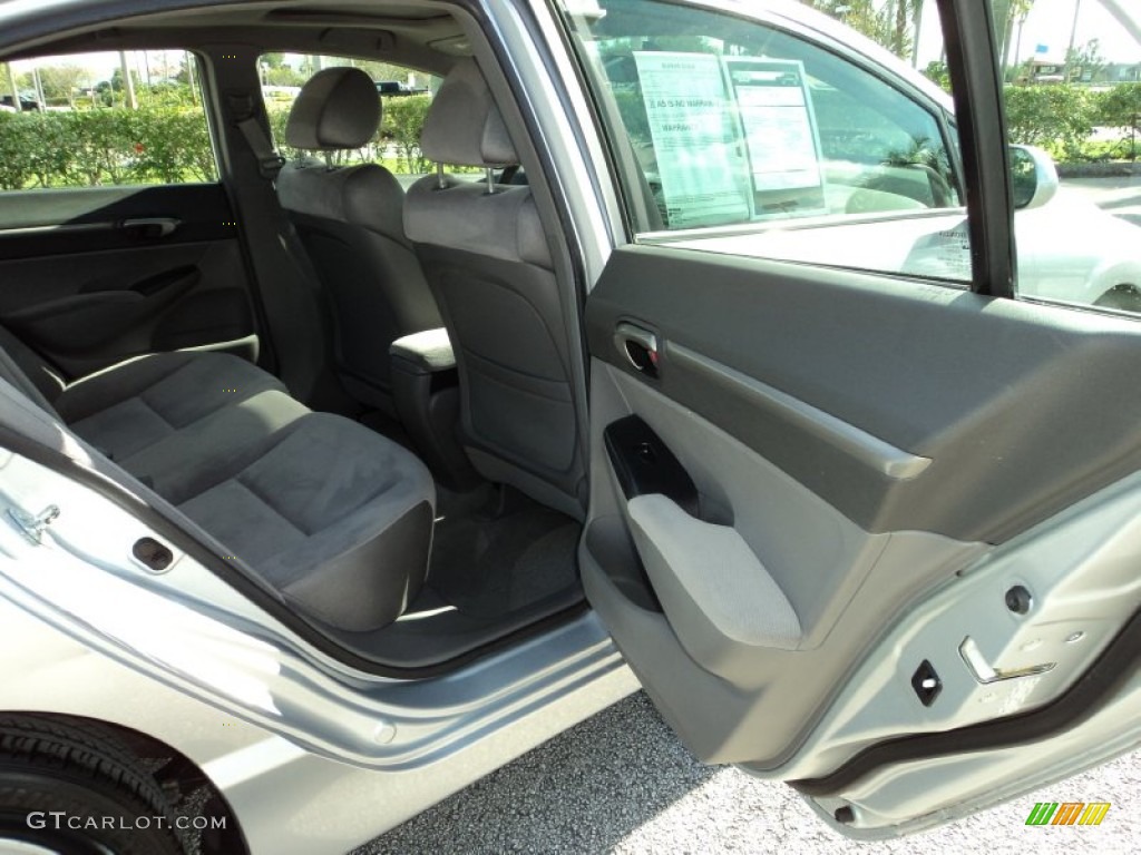 2007 Civic EX Sedan - Alabaster Silver Metallic / Gray photo #22